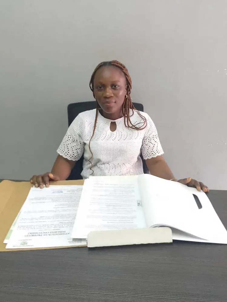 Mme Kouassi Adjoua Suzanne épouse N’Dri, dirigeante de l'entreprise